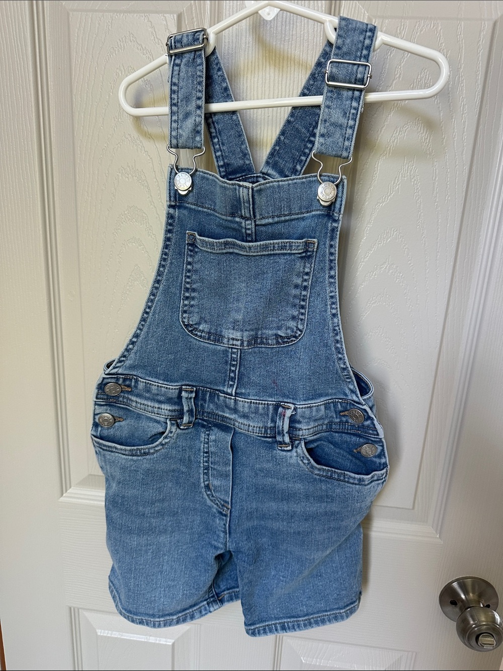 Crewcuts Light Blue Denim Short Overalls